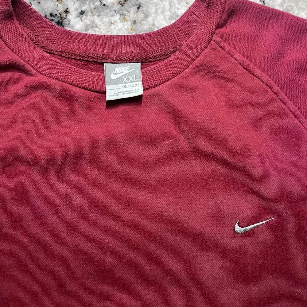 Nike Men's Pullover Hoodie Sweatshirt Vintage‎ 00's , Red, Size 2XL